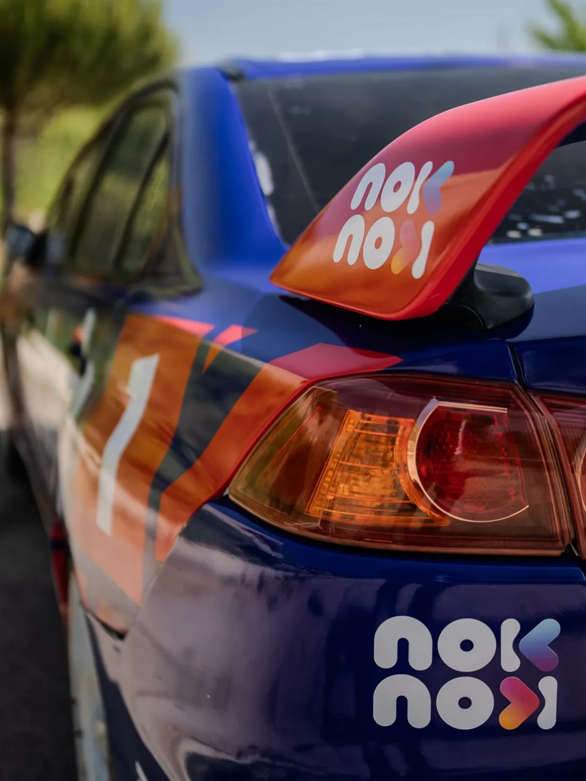 Rear wing detail with NokNok branding
